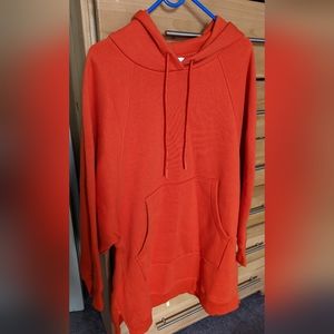 New H&M hoodie dress orange size medium